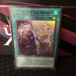 The Fallen & The Virtuous CH01-EN019 Ultra Rare Foil NM Yugioh TCG - Image 1