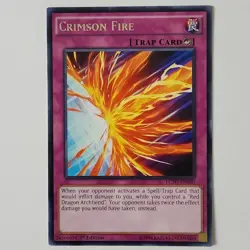Crimson Fire - LC5D-EN080 - LP - Rare - 1st ed - Yugioh - Image 1