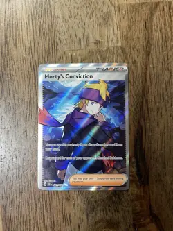 Morty's Conviction 201/162 Full Art Trainer PACKED FRESH Pokemon TCG - Image 1