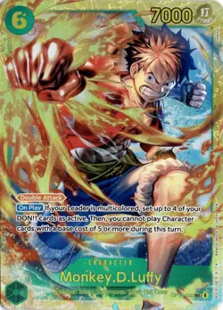 Monkey.D.Luffy OP13-118 One Piece Carrying On His Will Secret Rare NM - Image 1