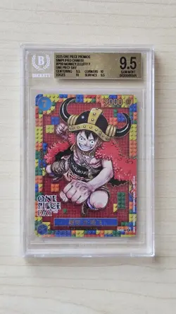 One Piece Monkey.D.Luffy P-110 Promo Lego Chinese BGS 9.5 - Image 1