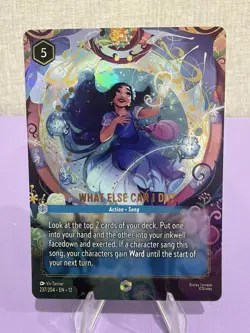 Disney Lorcana What Else Can I DoU Enchanted 237/204 Wilds Unknown Mint - Image 1