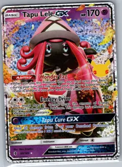 Tapu Lele GX 60/145 Celebrations: Classic Collection - Pokemon Card - NM - Image 1