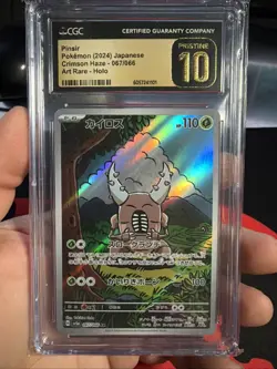 CGC PRISTINE 10 Pinsir 067/066 Pokemon TCG Grade Card - Image 1