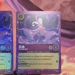 Disney Lorcana TCG Elsa - The Fifth Spirit Amethyst Promo Cards Foil - Set Of 4 - Image 3