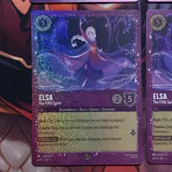 Disney Lorcana TCG Elsa - The Fifth Spirit Amethyst Promo Cards Foil - Set Of 4 - Image 4