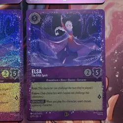 Disney Lorcana TCG Elsa - The Fifth Spirit Amethyst Promo Cards Foil - Set Of 4 - Image 5