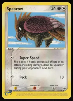 E-Reader Spearow 81/100 Sandstorm Aya Kusube Pokemon TCG Card - Image 1