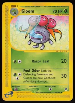 E-Reader Gloom 078/165 Expedition Pokemon TCG Card - Image 1