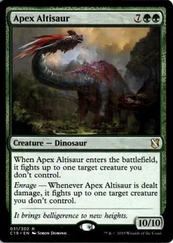 Apex Altisaur 31 Magic: The Gathering Commander 2019 Rare NM - Image 1