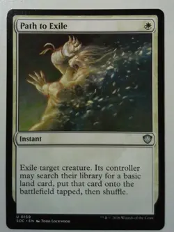Path to Exile *Uncommon* Magic MtG x1 SOC Commander Secrets of Strixhaven - Image 1