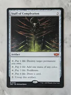 Staff of Compleation | MTG TDC | Artifact Mana Proliferate EDH Mythic | NM - Image 1