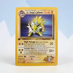 1st Edition Lt. Surge’s Jolteon 28/132 Gym Challenge 2000 Non-Holo Rare - Image 2