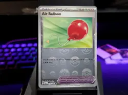 AIR BALLOON (POKE BALL PATTERN) UNCOMMON 079/086 SV: BLACK BOLT POKEMON NM - Image 1