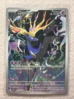 Pokemon TCG Xerneas Illustration Rare Full Art Holo 091/086 Chaos Rising - Image 1