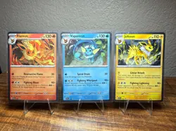 Pokemon TCG: Prismatic Evoiutions Eevee Evolutions 167, 168, 169 Promo Set of 3 - Image 1