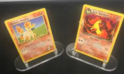 Pokemon Ponyta & Rapidash Lot 1st Ed Blaine’s Ponyta Dark Rapidash WOTC NM/LP - Image 3
