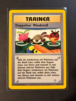 Pokemon German Double Gust Doppelter Windstoß 100/111 Neo Genesis Common NM/LP - Image 1