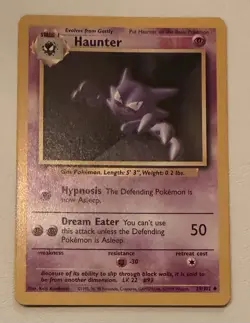 Pokemon TCG Haunter #29/102 Non Holo Vintage 1999 - Image 1