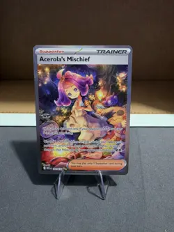 Acerola's Mischief 183/132 SIR Me01: Pokemon Mega Evolution Holo NM Pack Fresh - Image 1