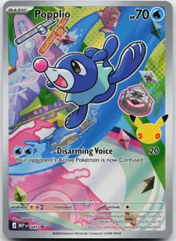 Popplio 045 Holo Promo ME: Mega Evolution Promo Pokemon Holo Near Mint - Image 1