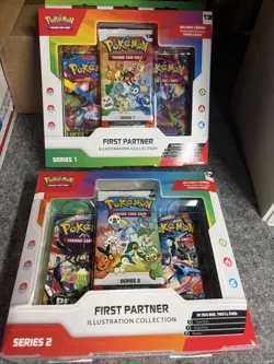 Pokemon TCG First Partner Illustration Collection Series 1 and Series 2 -Read - - Image 1