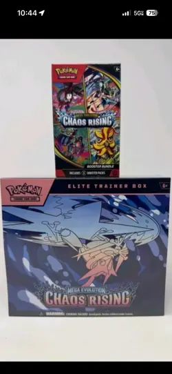 Pokemon TCG: Chaos Rising 1X Booster Bundle and 1X ETB Factory Sealed New - Image 1
