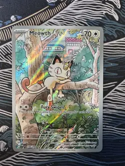 2025 Pokemon Phantasmal Flames Meowth Illustration Rare #106/094 - Image 1