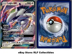 2018 Pokemon, S&M Lost Thunder, #159/214 Lugia GX, Holo Ultra Rare - Image 1