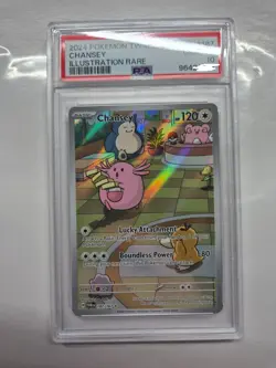 2024 Pokemon Twilight Masquerade Chansey Illustration Rare PSA 10 187/167 - Image 1