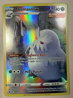 Pokemon TCG Abomasnow TG01/TG30 Swsh10: Astral Radiance Trainer Gallery Holo - Image 1