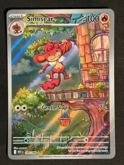 SIMISEAR 100/086 HOLO ILLUSTRATION RARE WHITE FLARE POKEMON NM/M - Image 1