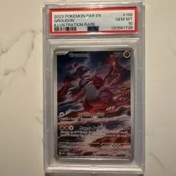2023 POKEMON PAR EN-PARADOX RIFT ILLUSTRATION RARE #199 GROUDON PSA 10 - Image 1