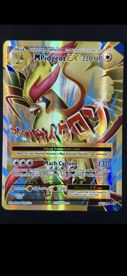 2016 Pokemon MEGA PIDGEOT EX #105/108 XY Evolutions Ultra Rare English - Image 2