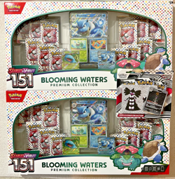 POKEMON SCARLET & VIOLET 151 BLOOMING WATERS PREMIUN COLLECTION LOT OF 2 + BONUS - Image 1