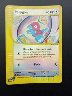 Porygon 103b/147 Reverse Holo Pokemon Card Aquapolis Set - Image 1