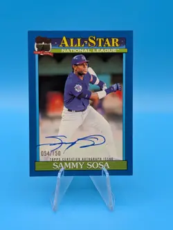 2026 Topps Series 2 Sammy Sosa 1991 All Star On Card Autograph Blue /150 Cubs - Image 1