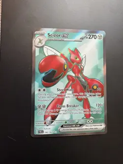 Scizor EX 195/162 Temporal Forces NM Full Art Pokemon TCG - Image 1