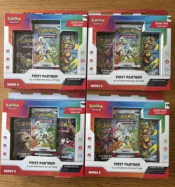 X4 First Partner Illustration Collection Series 2 NEW SEALED Pokemon TCG - Image 1