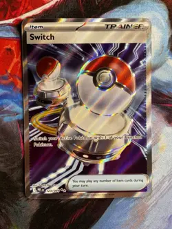 Switch 123/094 Ultra Rare Full Art Phantasmal Flames Pokemon TCG - Image 1