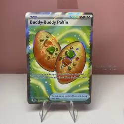 Pokemon TCG Buddy-Buddy Poffin 167/132 Mega Evolutions Ultra Rare NM Card - Image 1