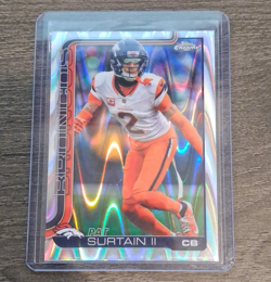 Topps Chrome 2025 Pat Surtain II Denver Broncos Rookie Card #320 NFL Football - Image 1