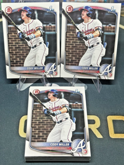 Cody Miller 1st Bowman 30-Card Lot 2025 Bowman Draft (Braves Prospect) - Image 1
