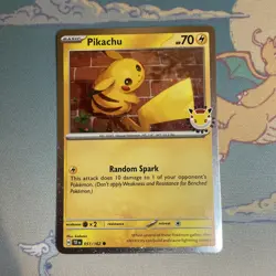 Pokemon TCG - Pikachu 051/162 - Pokemon Day Promo 2026 30th Stamp - Image 1
