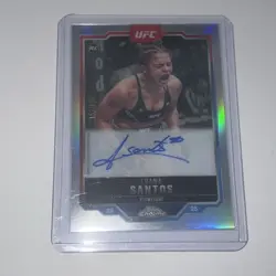 2025 Topps Chrome UFC Luana Santos RC Refactor Auto 152/199 ON CARD AUTO - Image 1