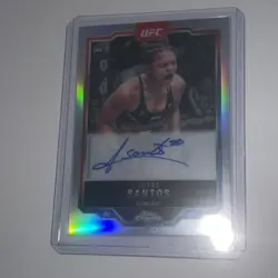 2025 Topps Chrome UFC Luana Santos RC Refactor Auto 152/199 ON CARD AUTO - Image 2