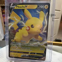 Pikachu V SWSH061 SWSH Sword & Shield Promo Holo Pokemon TCG EN Basic 190 HP - Image 1