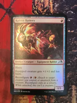 MTG Card: Rabbit Battery (Kamigawa: Neon Dynasty) FOIL - Image 1