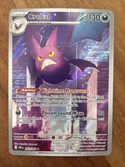 Pokemon TCG Crobat 093/086 Chaos Rising Illustration Rare NM Card - Image 1