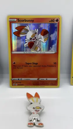 Grookey Scorbunny Sobble SWSH001 SWSH002 SWSH003 Pokemon Card & Collectible Pins - Image 4